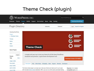 Theme Check (plugin) 
 