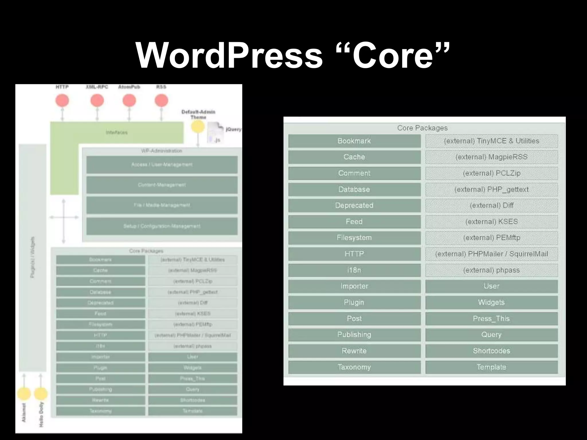 WordPress “Core” 
 