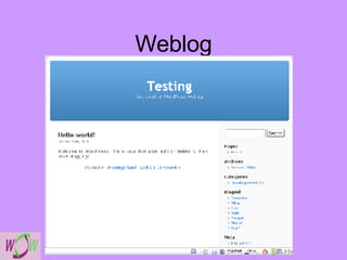 Weblog 