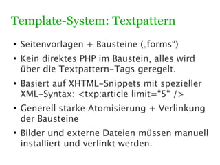 Wordpress vs. Textpattern