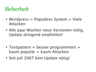Wordpress vs. Textpattern