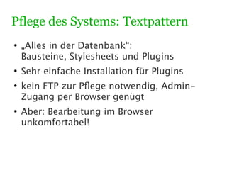 Wordpress vs. Textpattern
