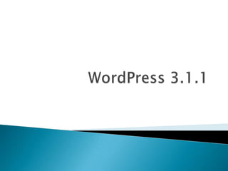 WordPress 3.1.1 