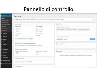 Pannello di controllo
 