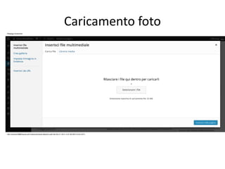 Caricamento foto
 