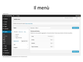 Il menù
 