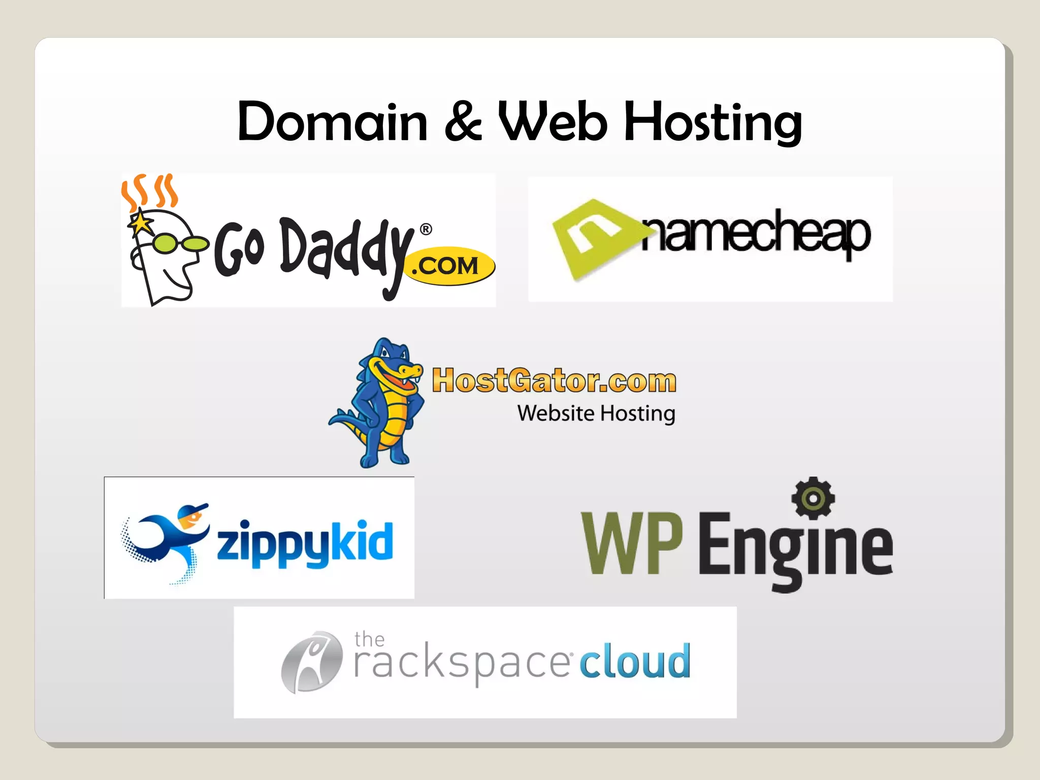 Domain & Web Hosting
 