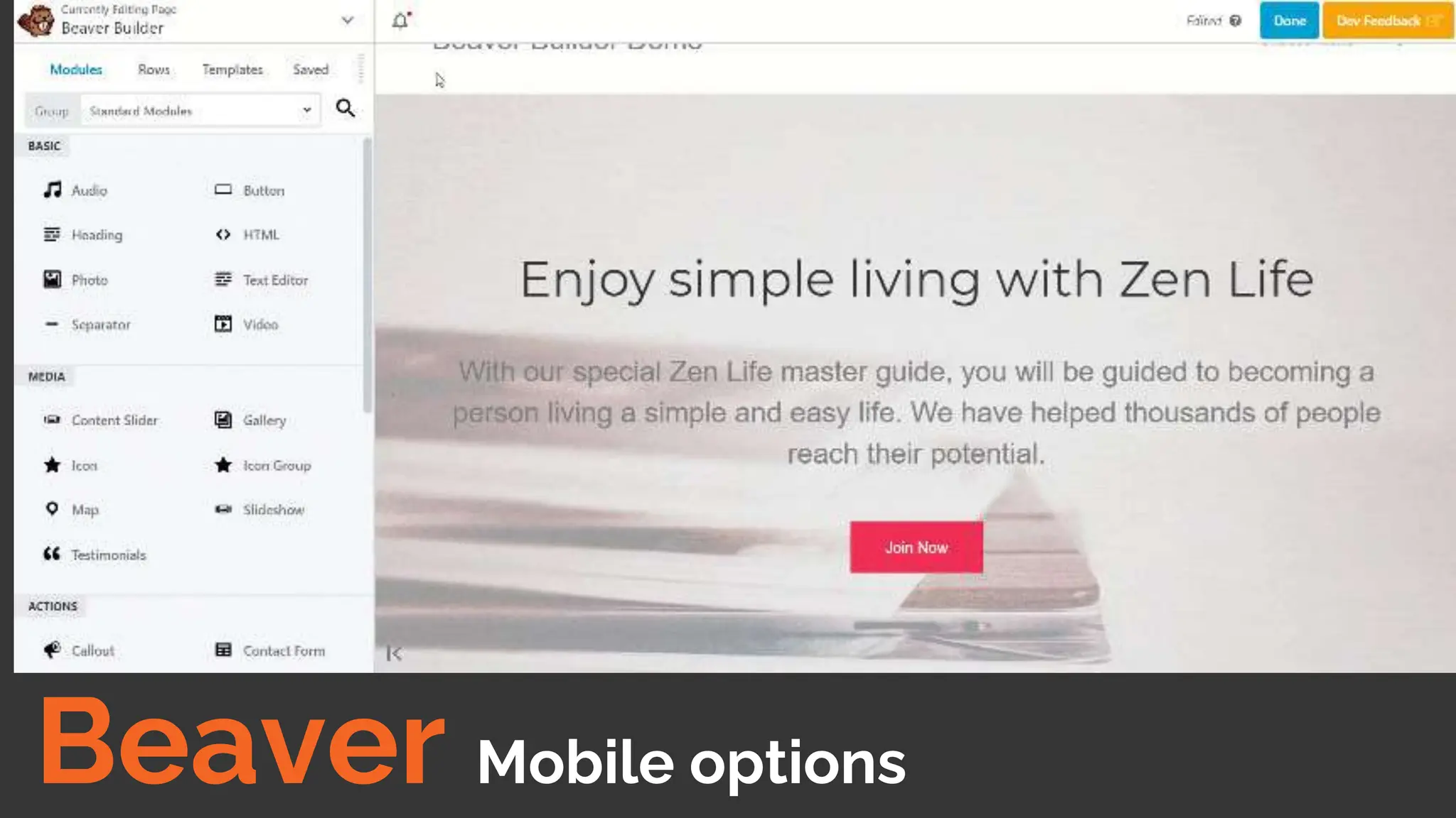 Beaver Mobile options
 