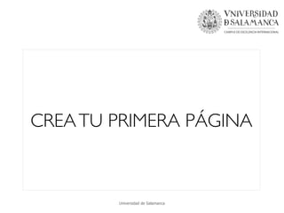 CREATU PRIMERA PÁGINA
Universidad de Salamanca
 