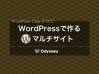 WordPress Class 4 TCU
 