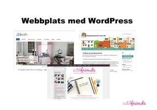 Webbplats med WordPress
 
