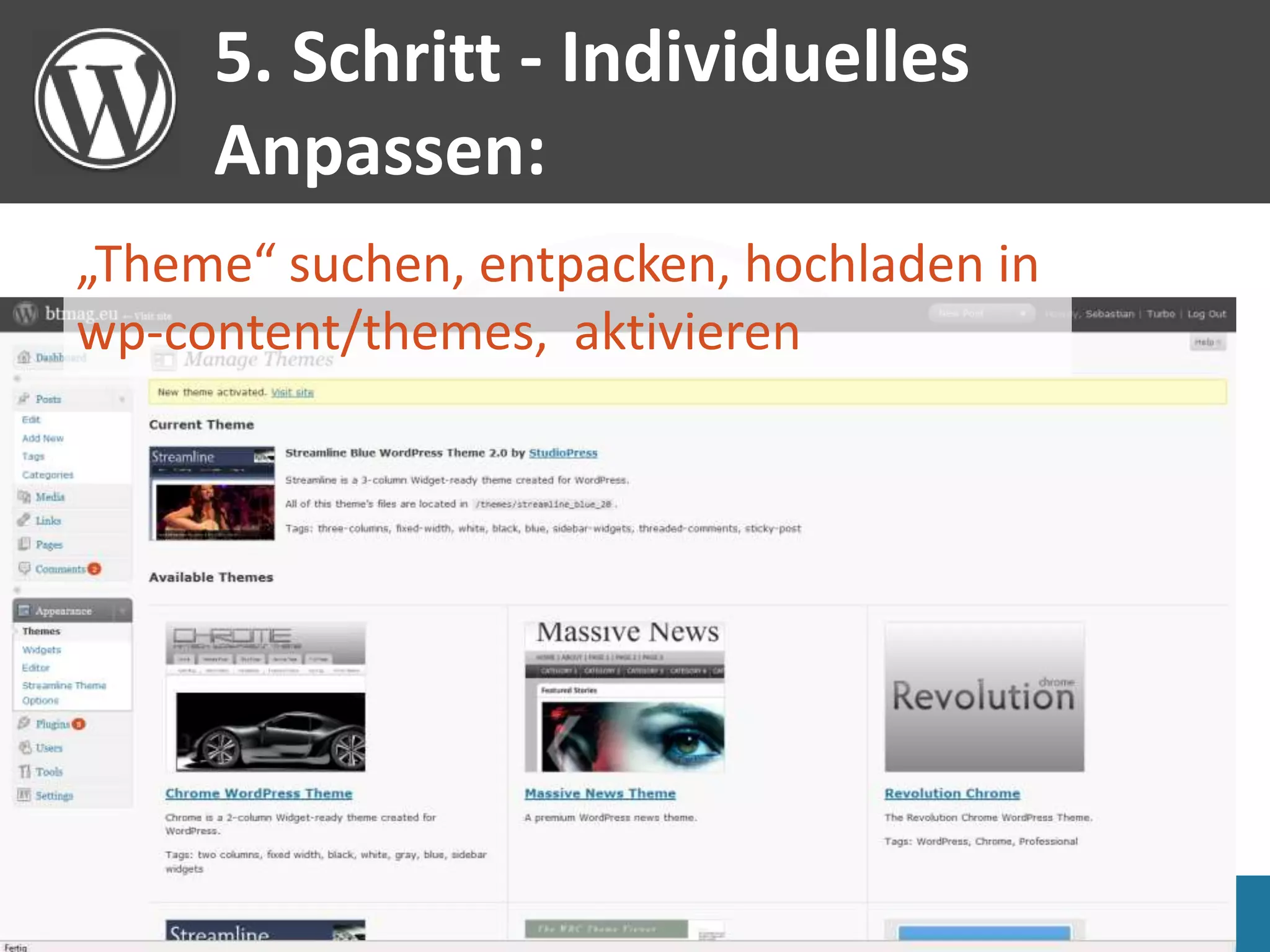 Word Press Als Blog Und Cms O