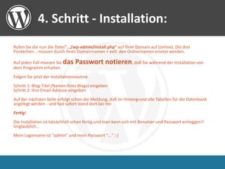 Word Press Als Blog Und Cms O