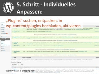Word Press Als Blog Und Cms O