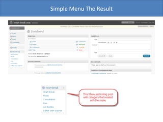 Simple Menu The Result 