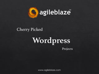 Cherry Picked
Wordpress
Projects
www.agileblaze.com
 