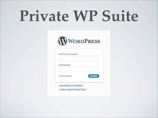 Private WP Suite
 