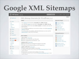 Google XML Sitemaps
 
