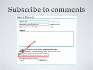 Subscribe to comments
 