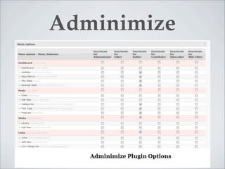 Adminimize
 
