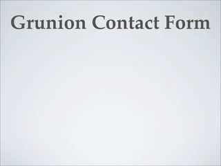 Grunion Contact Form
 