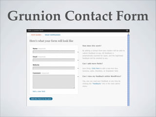Grunion Contact Form
 