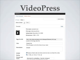 VideoPress
 