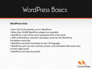 WordCamp KC WordPress Basics | PDF
