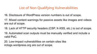 Wordpress Bug Bounty by Nagendran R.pptx