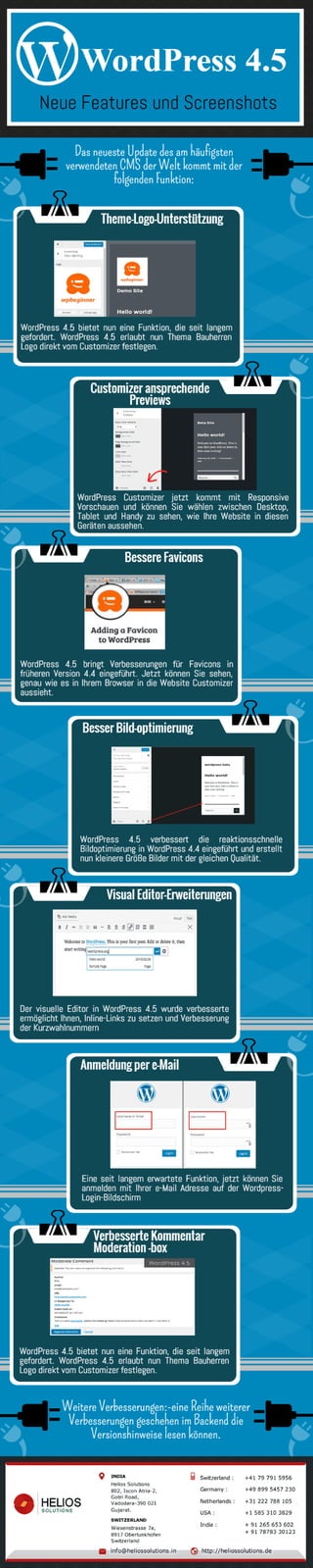 WordPress 4.5 -neue Features und Screenshots [infographic]