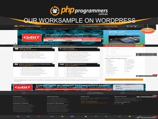 OUR WORKSAMPLE ON WORDPRESS
 