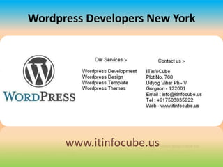Wordpress Developers New York
www.itinfocube.us
 