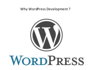 Why WordPress Development ?
 