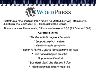 Diario Di Viaggio con Wordpress