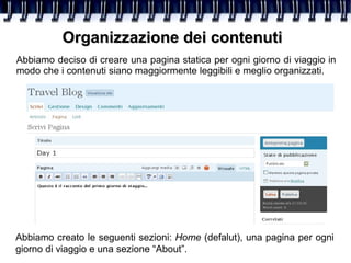 Diario Di Viaggio con Wordpress