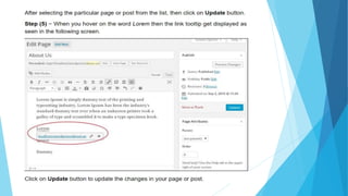 Word press  edit links