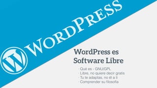 Word press, el software libre como punto de unión - Institut mare molas 2018