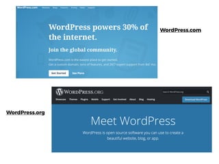 WordPress.com
WordPress.org
 
