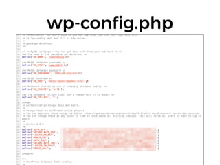 wp-conﬁg.php
 