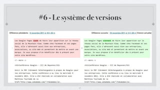 #6 - Le système de versions




             17
 