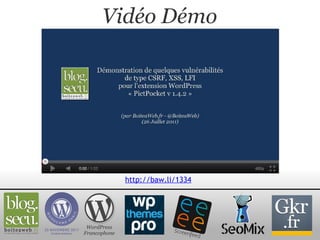 Vidéo Démo WordPress Francophone http://baw.li/1334 