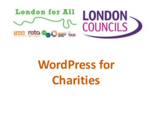 WordPress for
Charities
 