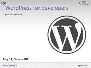 WordPress for developers
 Maurizio Pelizzone




May 14, Verona 2011
 