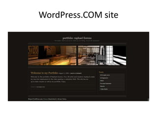 WordPress.COM site
 