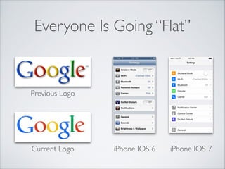 Everyone Is Going “Flat”

Previous Logo

Current Logo

iPhone IOS 6

iPhone IOS 7

 