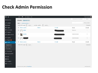 Check Admin Permission
 