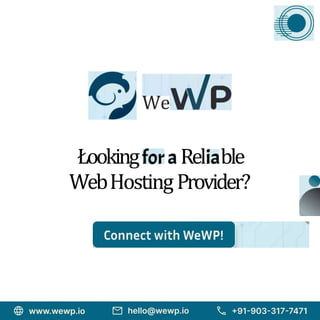 We
Łooking Rel ble
WebHostingProvider?
 