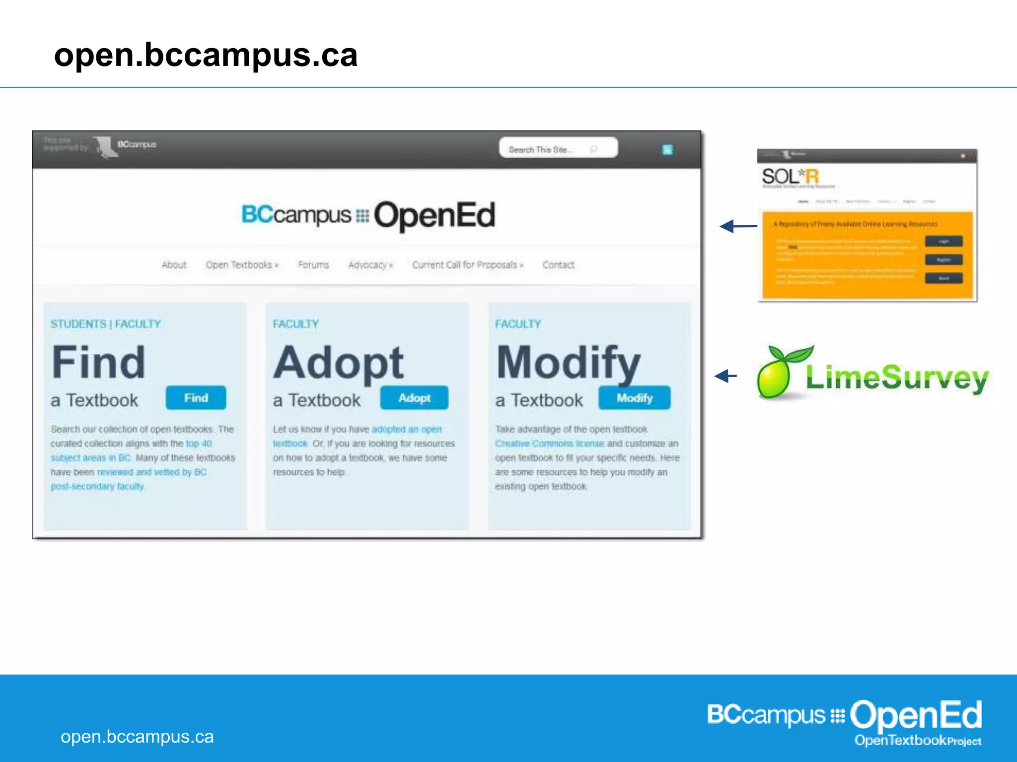 open.bccampus.ca 
open.bccampus.ca 
API 
 
