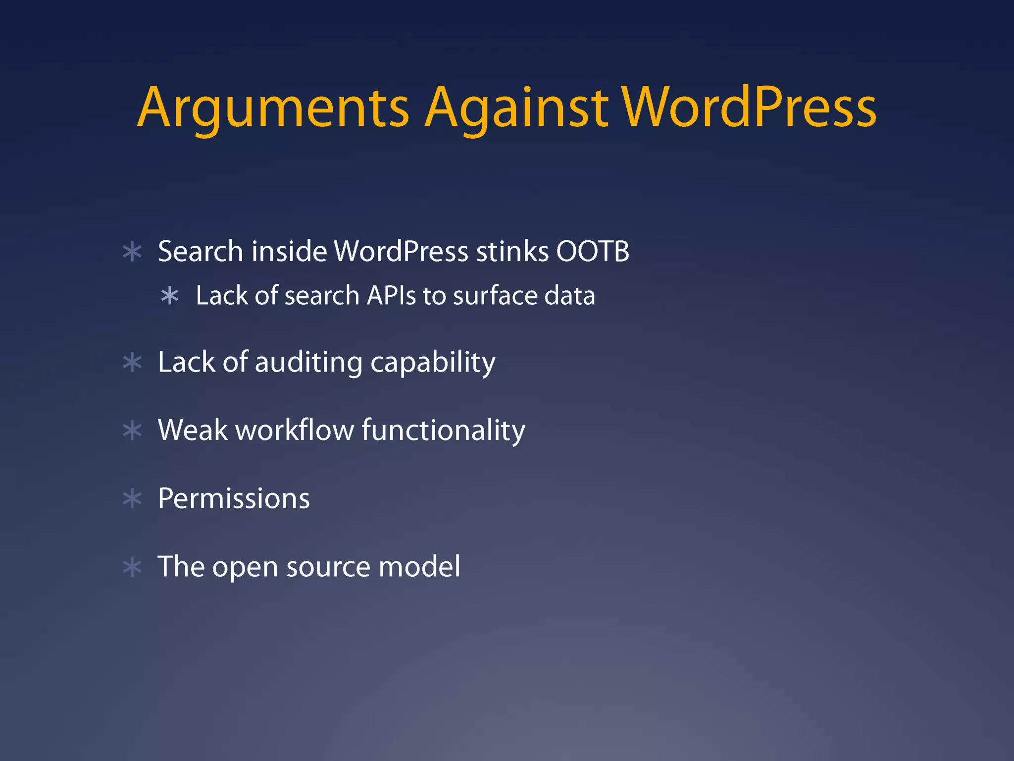 WordPress In The Enterprise