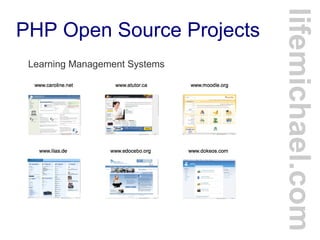 PHP Open Source Projects
Learning Management Systems
lifemichael.com
 